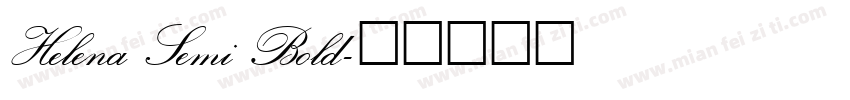 Helena Semi Bold字体转换